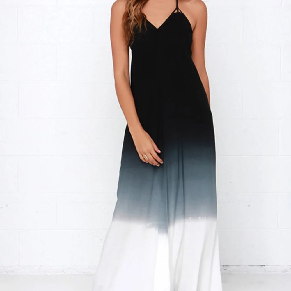 LULU’S | Lulu's Fade Secret Black Ombre Maxi Dress